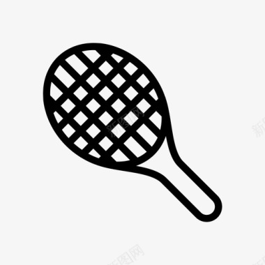 网球拍球拍游戏运动图标