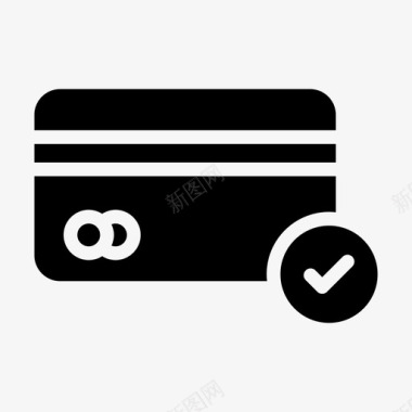信用卡卡完成信用卡图标