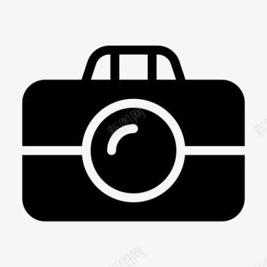相机标志相机单反镜头图标