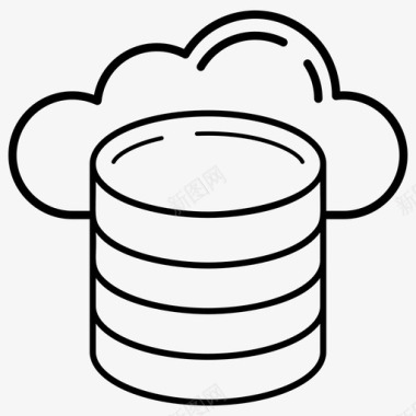 服务器云数据库云数据云服务器图标