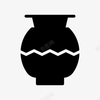 花瓶陶瓷古典图标