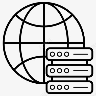 服务器全局数据数据服务器全局数据库图标