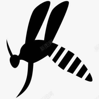 昆虫设计蚊子动物苍蝇图标