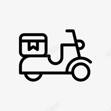 旅游送货自行车快速图标