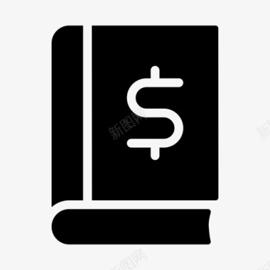 火焰美元图标图书美元金融图标