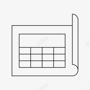 利润表表格报告文件纸张图标