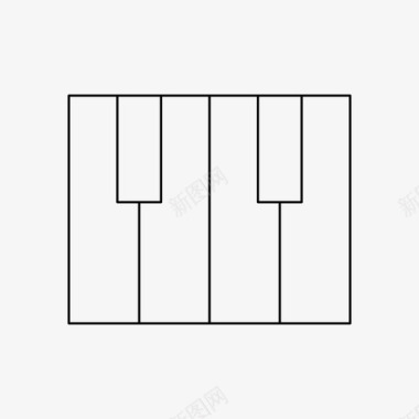 键盘教学钢琴乐器键盘图标