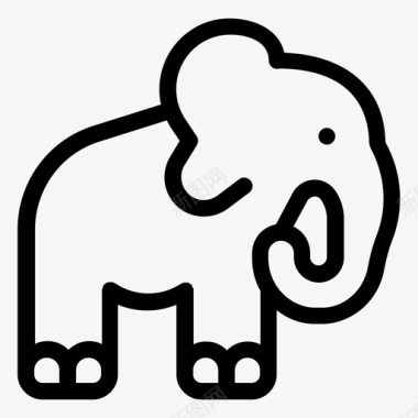 大象大象动物野生动物图标