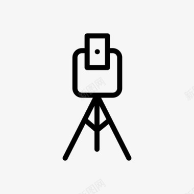 相机标志测量员照相机建筑图标
