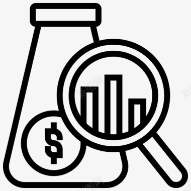 股票增长率分析经济分析开发实验图标