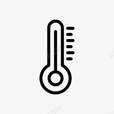 温度测量温度气候预报图标
