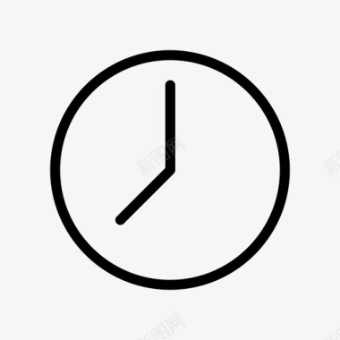 扁平金融时钟图标时间时钟截止日期图标
