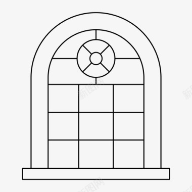 火焰背景装饰窗装饰家具图标