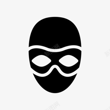 面具盗窃罪犯面具图标