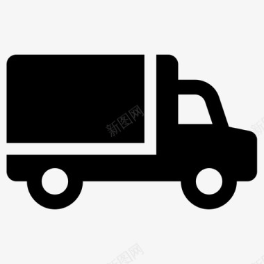物流卡车送货物流图标