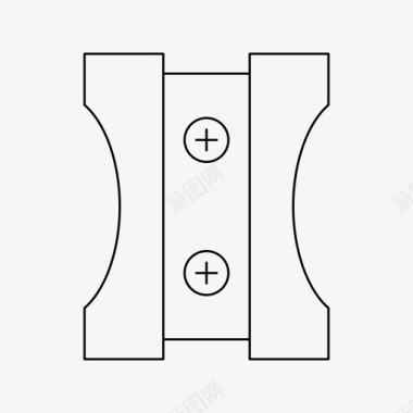 学校类展板铅笔刀办公室学校图标