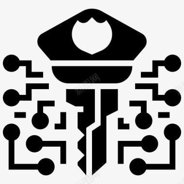 数字免扣图片网络保护数字加密图标