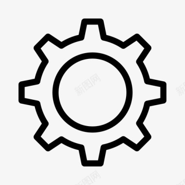 齿轮标志设置齿轮配置图标