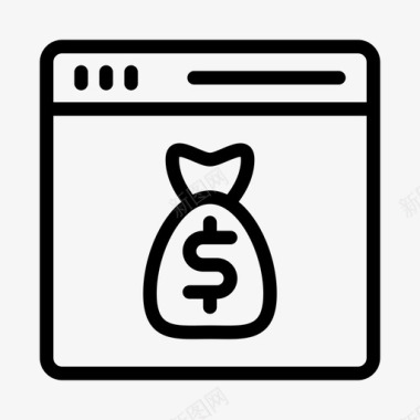 火焰美元图标储蓄美元在线图标