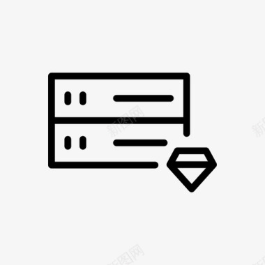 服务器钻石数据库托管图标