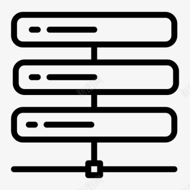 服务器数据库计算机安全图标