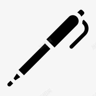 学校用品钢笔办公用品铅笔图标