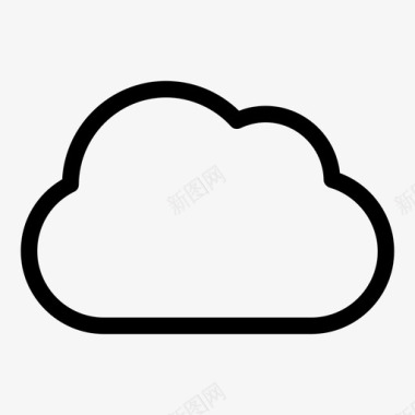 天气云云计算计算机图标