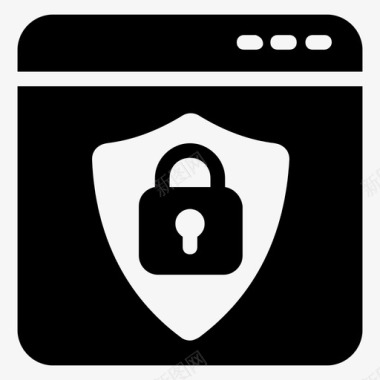 数字免扣图片网页安全浏览器锁定网页锁定图标
