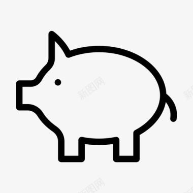 财神猪猪农业动物图标