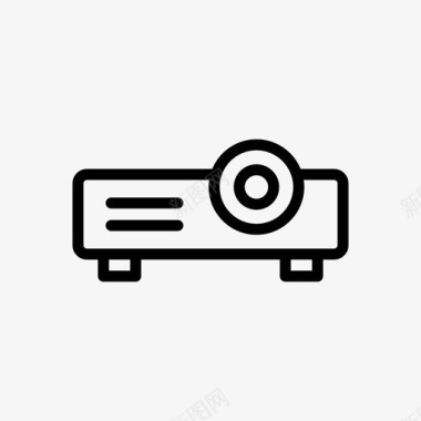 矢量电影放映机放映机电影院电影图标