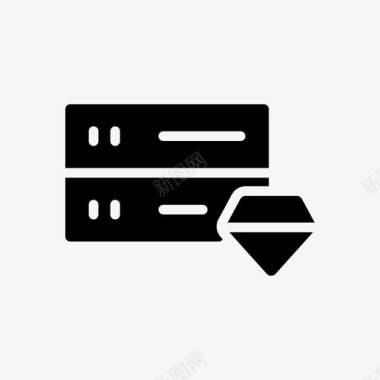 服务器钻石数据库托管图标