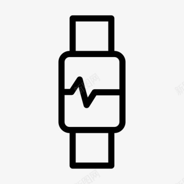 GPS运动手表脉冲节拍健康图标