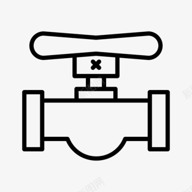 常用消防标识阀门水龙头消防栓图标