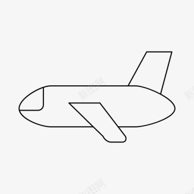 空中热气球飞机空中飞行图标