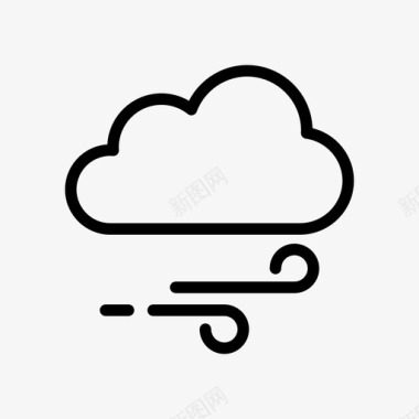 天气符号云气候灾难图标