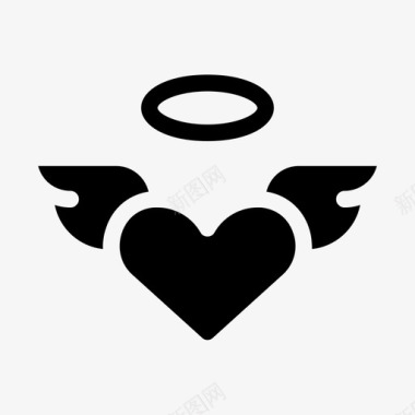 形状和符号心天使最爱图标