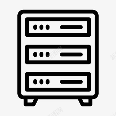 服务器数据库硬件主机图标