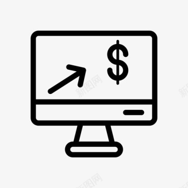 火焰美元图标点击付费美元金融图标