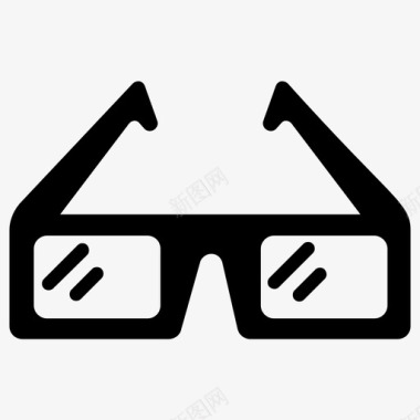 3d3d眼镜虚拟眼镜虚拟护目镜图标