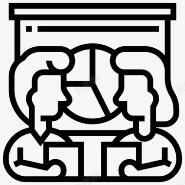 QQ咨询图标会议咨询数据图标