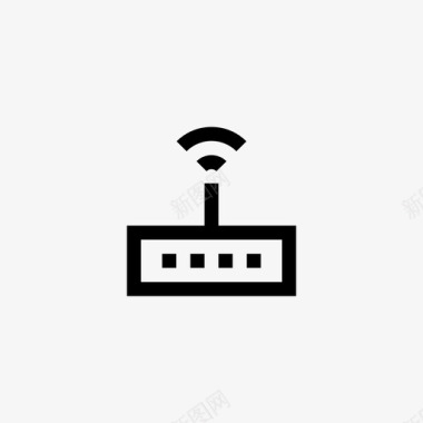 天线信号调制解调器天线路由器图标