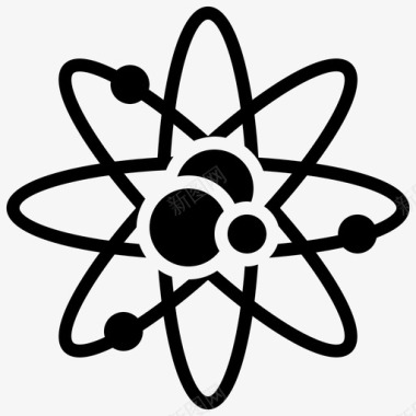 设计元素原子电子聚变图标