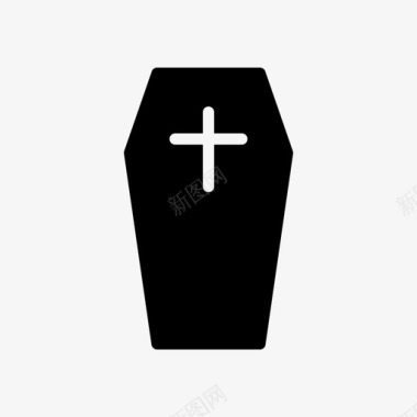 葬礼棺材死亡葬礼图标