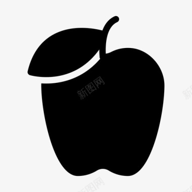 水果苹果农业食品图标