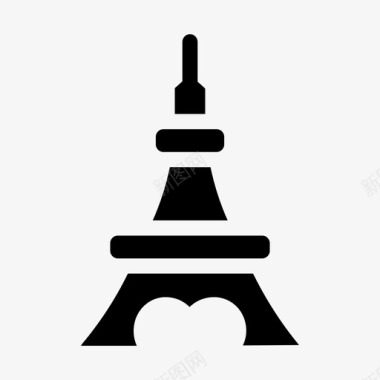铁塔埃菲尔铁塔法国巴黎图标