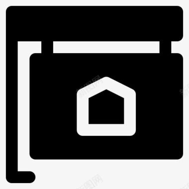 房屋销售通知房地产住宅图标
