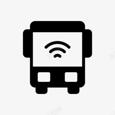 房间的信号互联网汽车公交车图标
