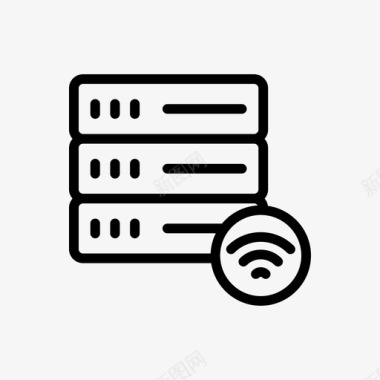 服务器信号数据库主机图标