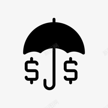 美元小图标保险商业美元图标