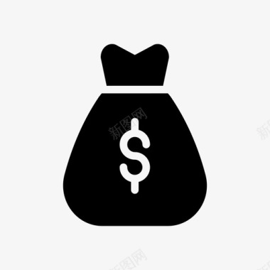 火焰美元图标美元包业务图标